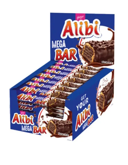 ALIBI MEGABAR CHOCOLATE 50G 32U ALIBI MEGABAR CHOCOLATE 50G 32U
